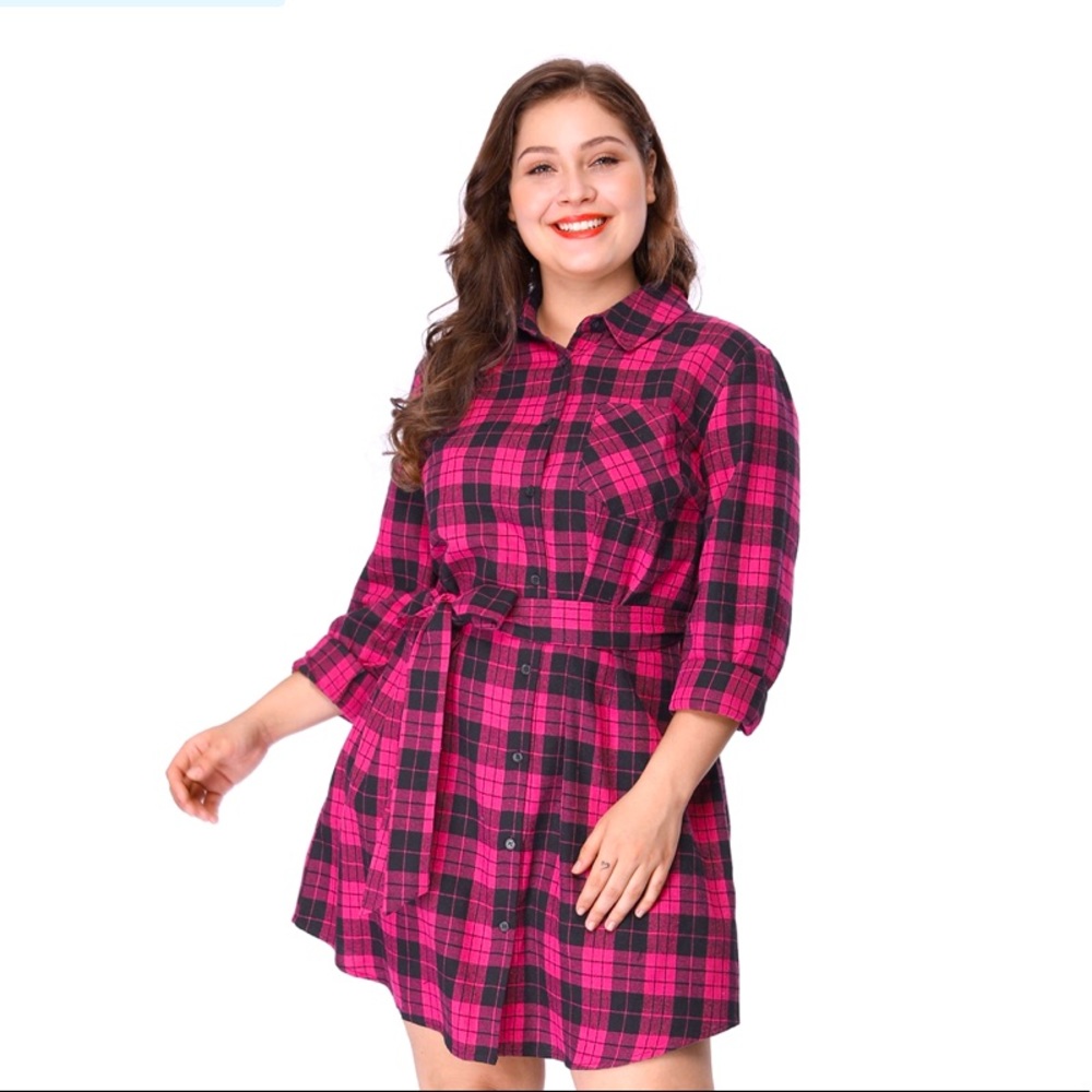 NWT Agnes Orinda Convertible Plaid Midi Dress